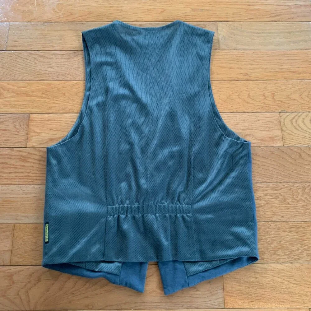 Armani Jeans Button Front Vest Men's M Casual Sleeveless Jacket AJ Grey‎ Gray